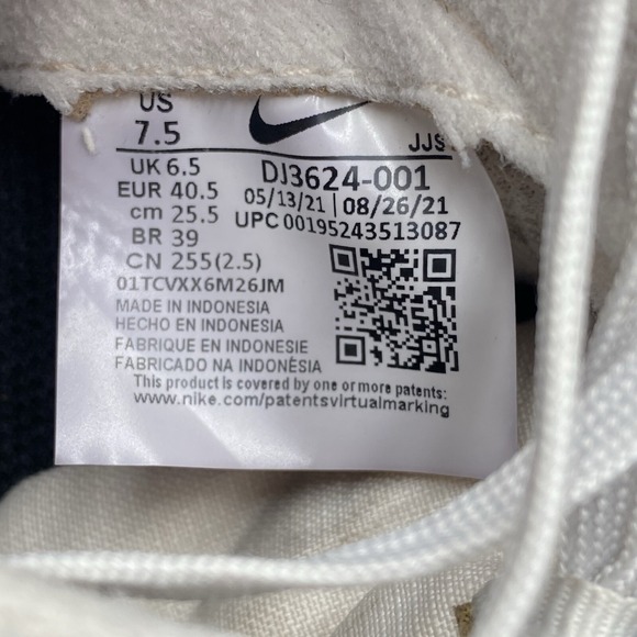 Nike Air Max Dawn Black/White DJ3624-001 Mens Size 7.5 Cleaned See Pics Shoes - Picture 9 of 13